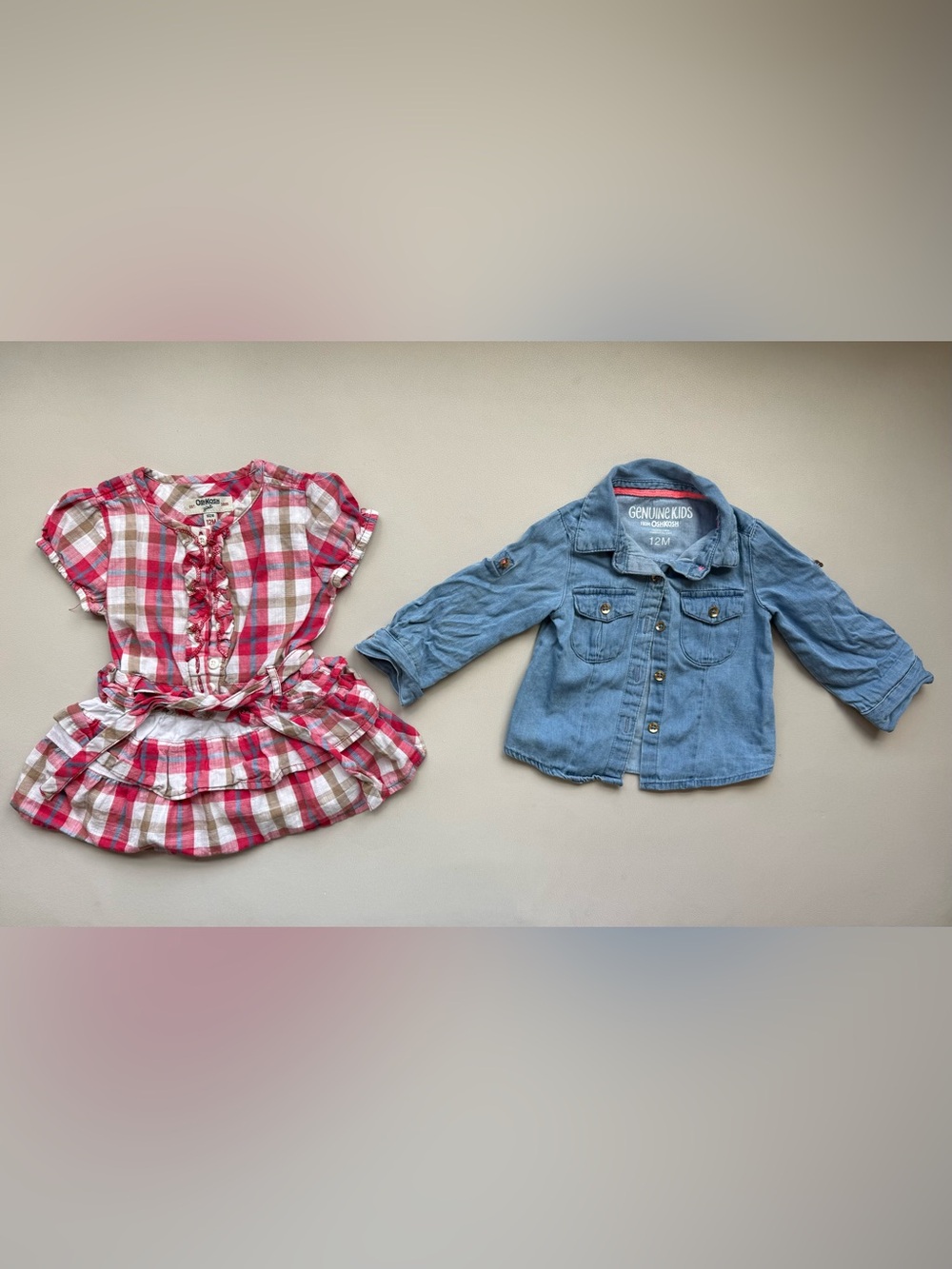 OshKosh 12M Baby Girl Outfit Set 🎀